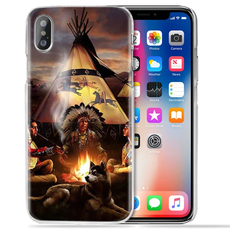 Чехол с индийскими перьями для девушек iPhone 12 mini 11 Pro XS Max XR X 10 7 7S 8 6 6S Plus 5S SE 5 +