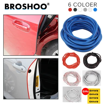 

BROSHOO Auto Door Side Protector Scratch Crash Rubber Strips Decals For FIAT Sedici Scudo Grand Punto Weekend Stilo Car Styling