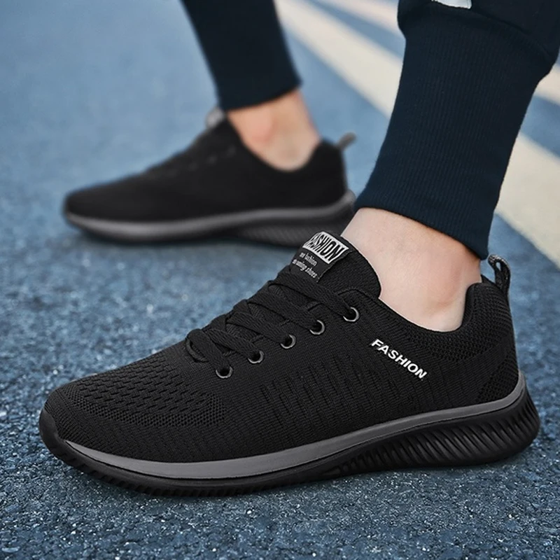 New Mesh Men Casual Shoes Lac-up Men Shoes Lightweight Comfortable Breathable Walking Sneakers Tenis Feminino Zapatos