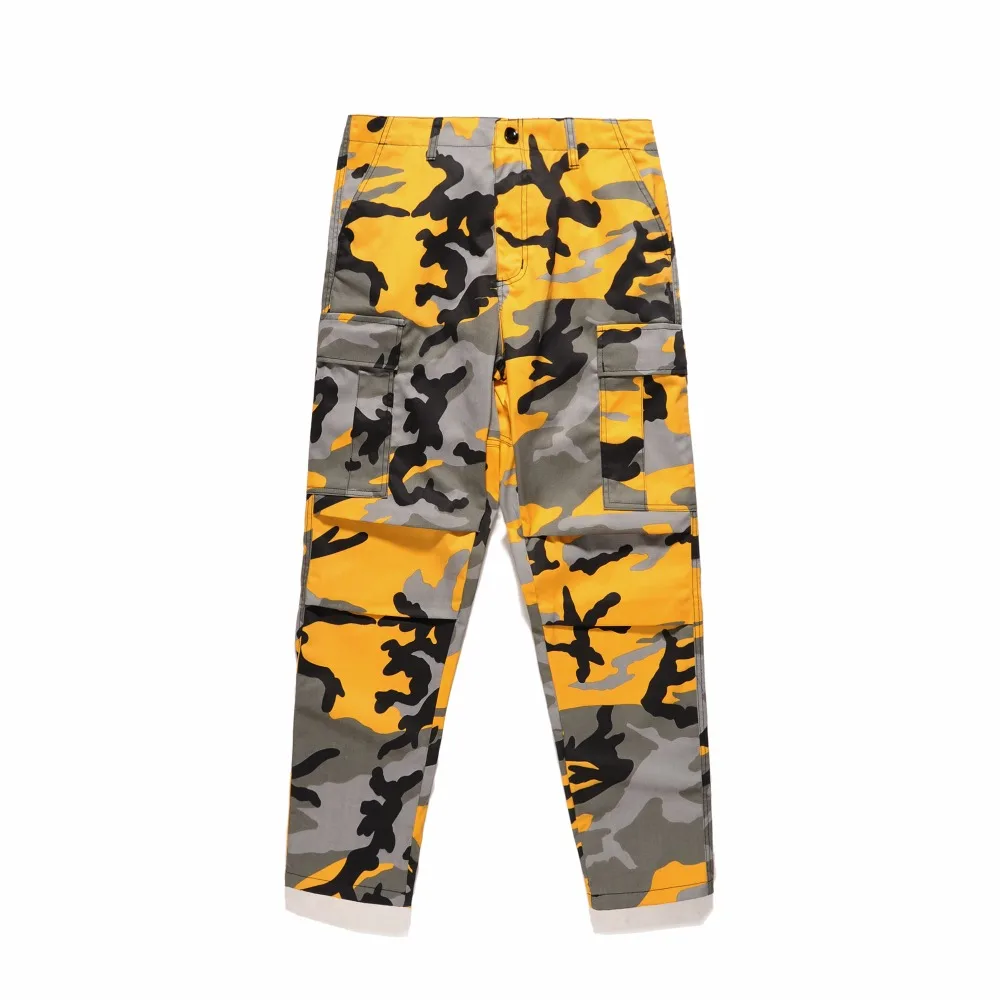 QoolXCWear камуфляжные брюки карго мужские 7 цветов хип-хоп модные брюки мешковатые Тактические Брюки с карманами хлопковые модные спортивные брюки