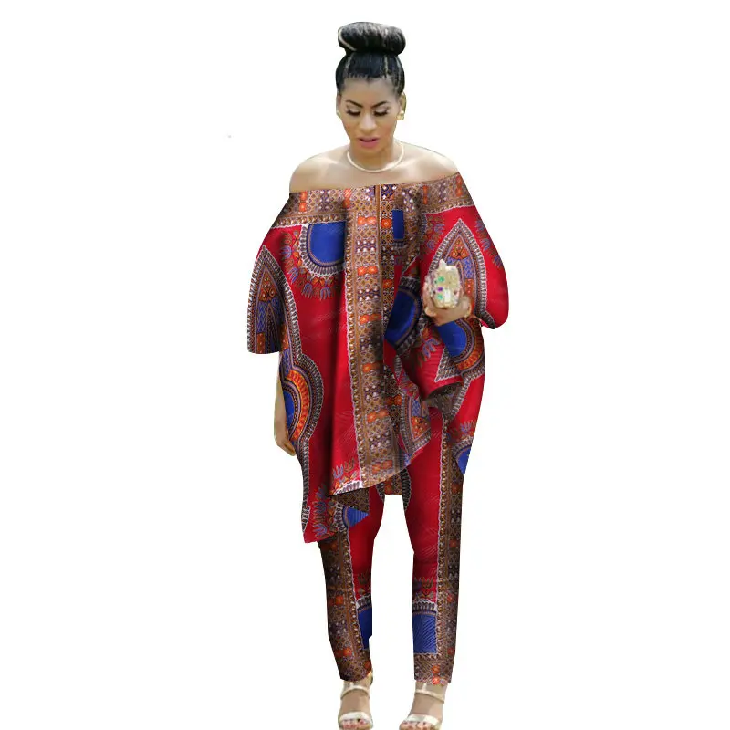 2017-African-Women-2-Piece-Set-Dashiki-Cotton-Print-Wax-Crop-Top-and-Skirt-Set-Good(17)