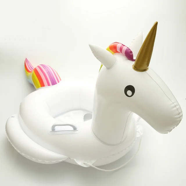 Buy 2017 New Baby Swimming Ring Unicorn Seat