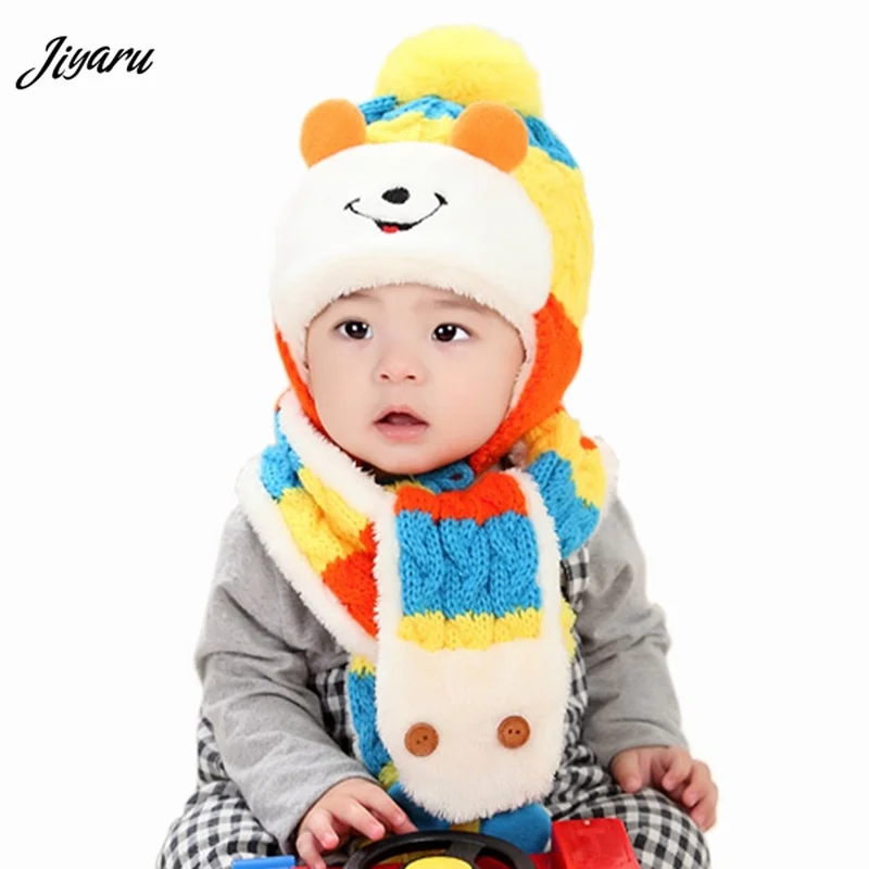 Winter Baby Warm Hats Baby Toddler Hats Fashion Knitting Wool Caps for