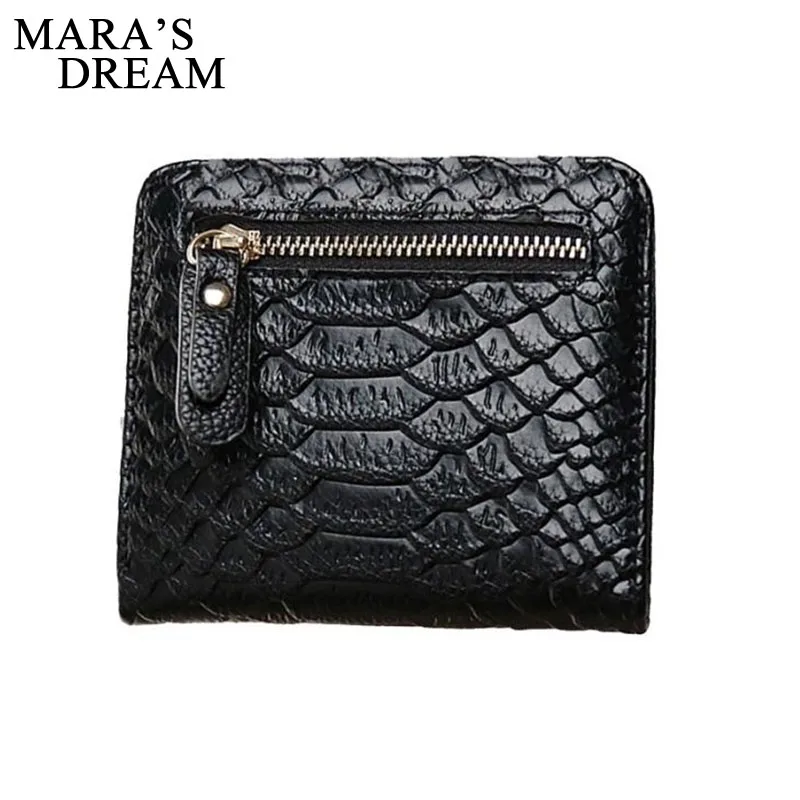 

Mara's Dream New Long Wallet Women Serpentine Pattern PU Leather Zipper Card Purse Bag Multifunction Monedero
