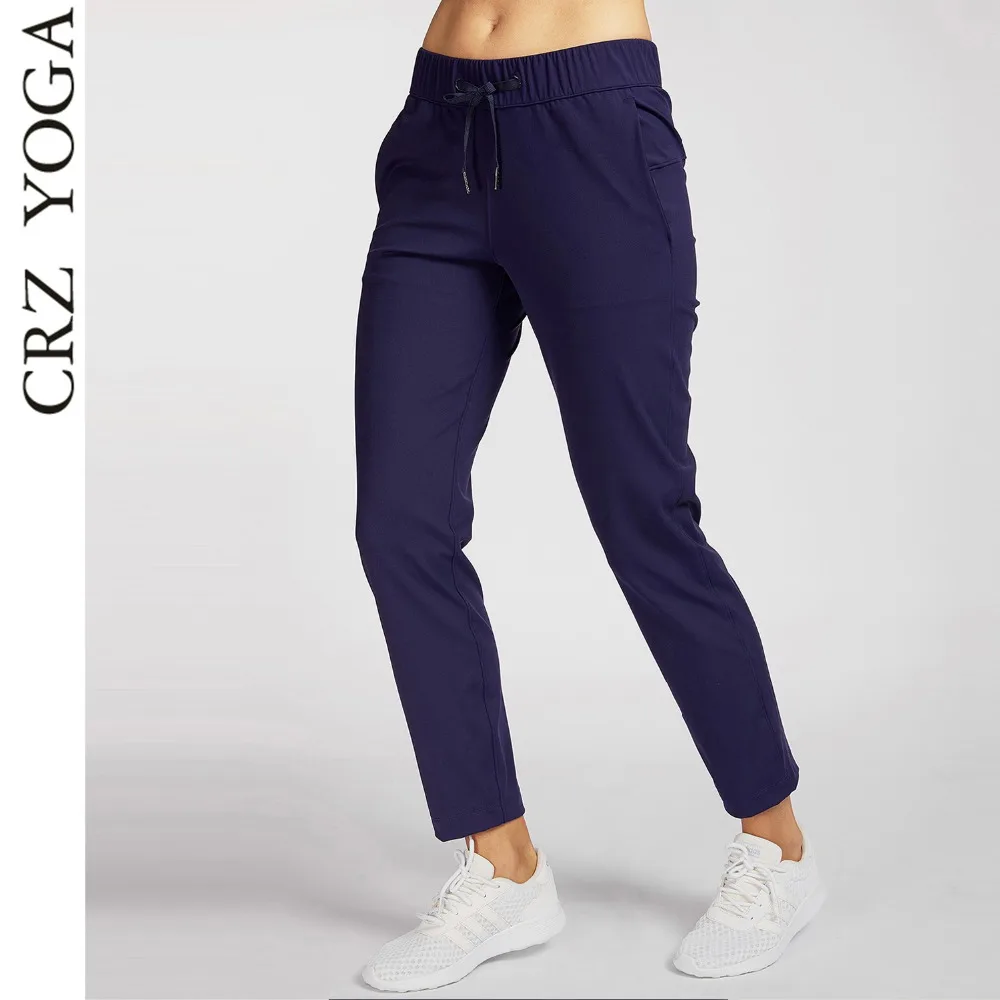 

CRZ YOGA Women's Stretch Drawstring Waist Pants Workout Sports Trousers