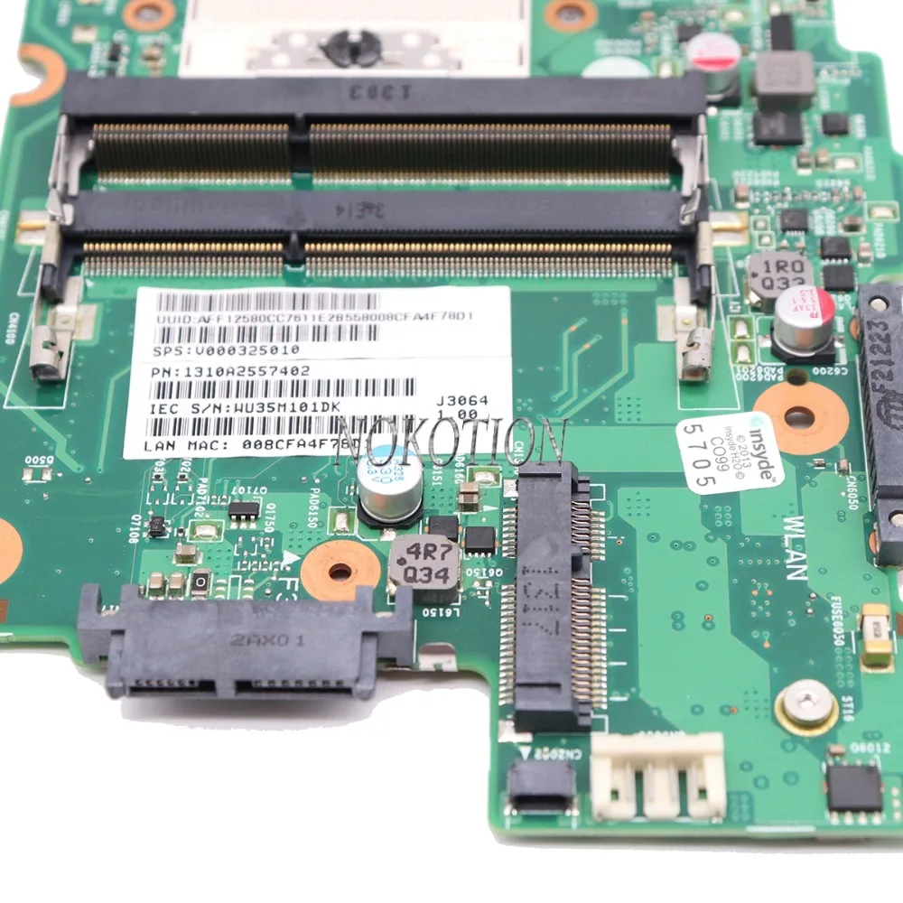 SPS V000325010 PN 1310A2557406 основная плата для toshiba satellite C50-A материнская плата для ноутбука DB10FG-6050A2557401-MB-A02 GT710M