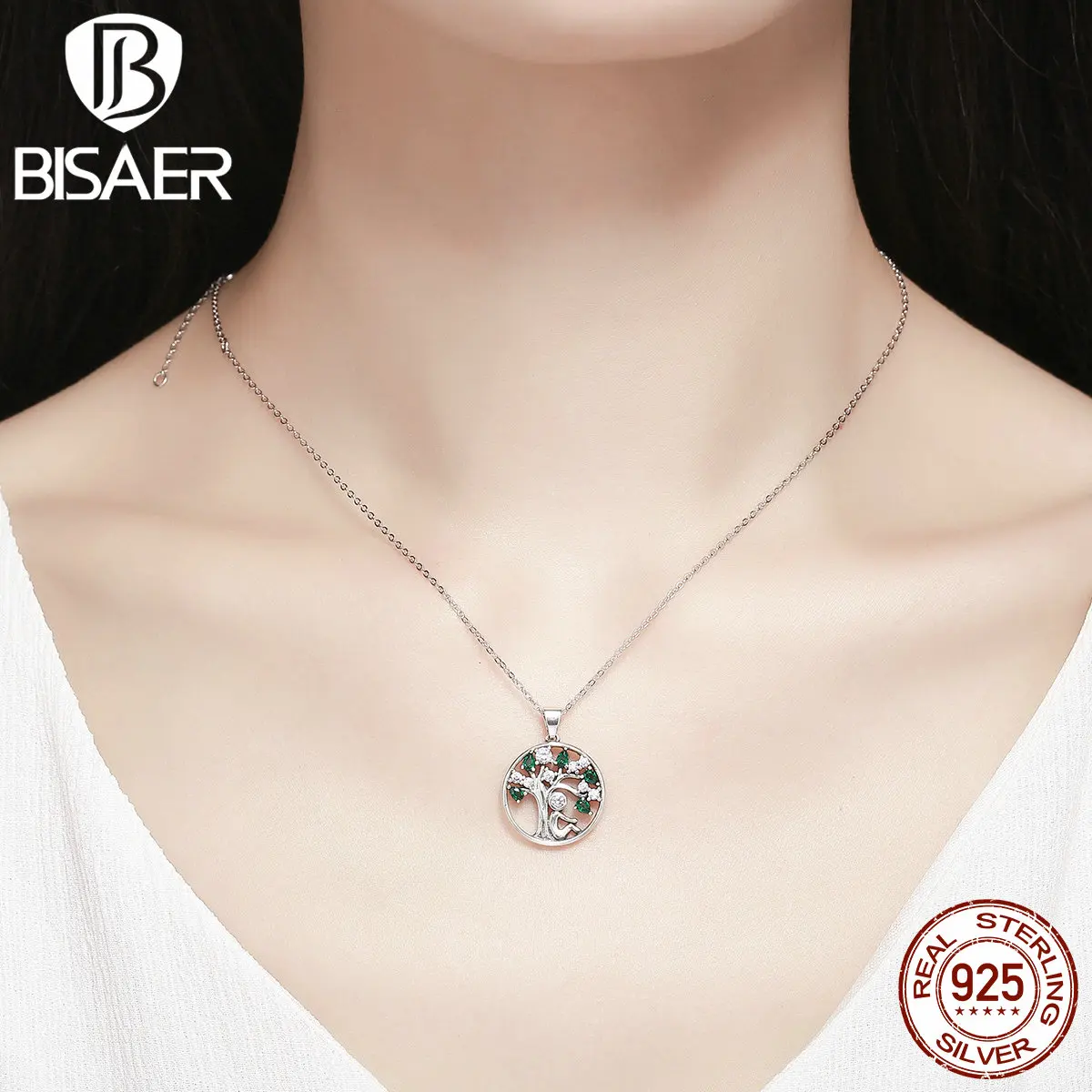 Подвеска Дерево жизни из серебра 925 пробы с фианитом|tree of life|fashion jewelryjewelry fashion |