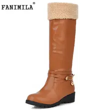 Gladiateur Botas Femmes À Faible Talon Demi Botte Courte Mode Chaud En Peluche D’hiver Mi-mollet Bottes de Neige Chaussures Chaussures Taille 34-39