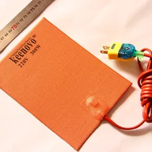 " X 8" 300 Вт KEENOVO силиконовый нагреватель двигателя блок масляный поддон гидравлический бак нагревательная пластина W/2 м шнур+ вилка+ 90C термостат+ 3 М PSA