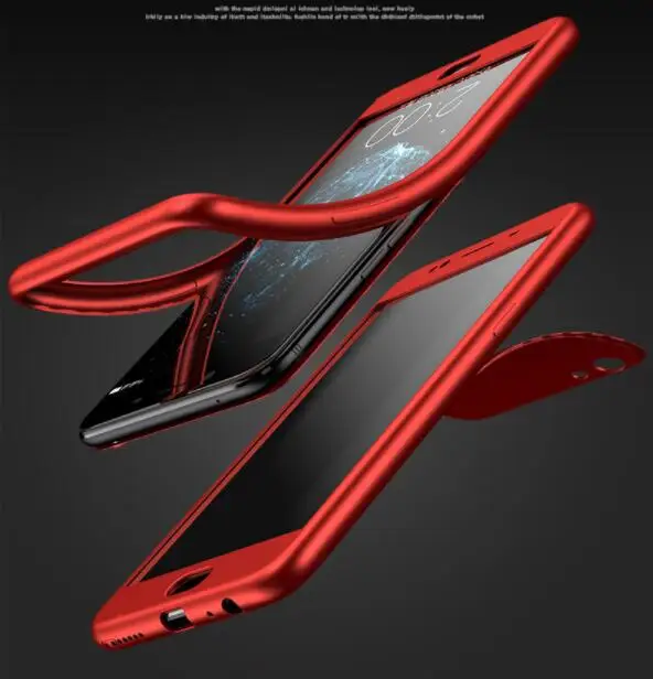 

360 degree full coverage tpu phone case for iPhone 6 7 8 Plus X XR XSmax soft shell matte shockproof cover for Samsung S8 9 PLUS