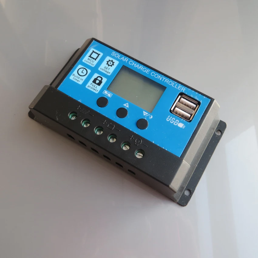 Солнечный контроллер 12V24V30A USB зарядное устройство для мобильного телефона 30A генерировать фотогальванические солнечные панели