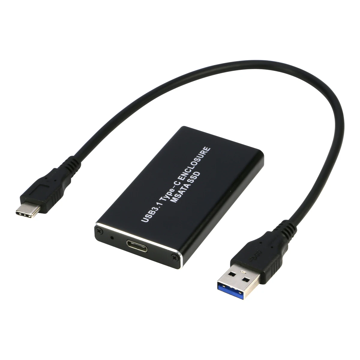 MSATA к USB 3,1 Тип C USB-C адаптер корпус с usb type C к type A кабель