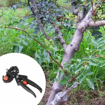 

VKTECH Grafting pruner gardening scissors pruning shears Fruit Tree Cutter tapener+2 extra blades with Black Case