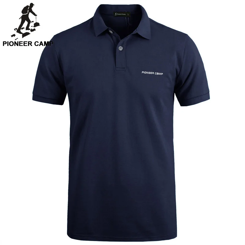 Pionner Acampamento roupas de Marca Nova Camisa Polo Dos Homens Homens de Negócios & sólidos Casual masculino camisa pólo de Manga Curta polo respirável camisa