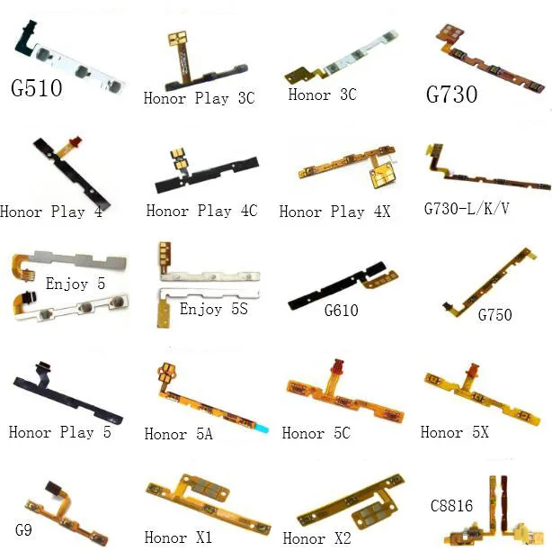 

Power on/off kepad Flex Cable For Huawei Honor 5 3C 4X 4C X1 X2 Honor Play 4X/C Enjoy G510 G730 G9 Volume button Key