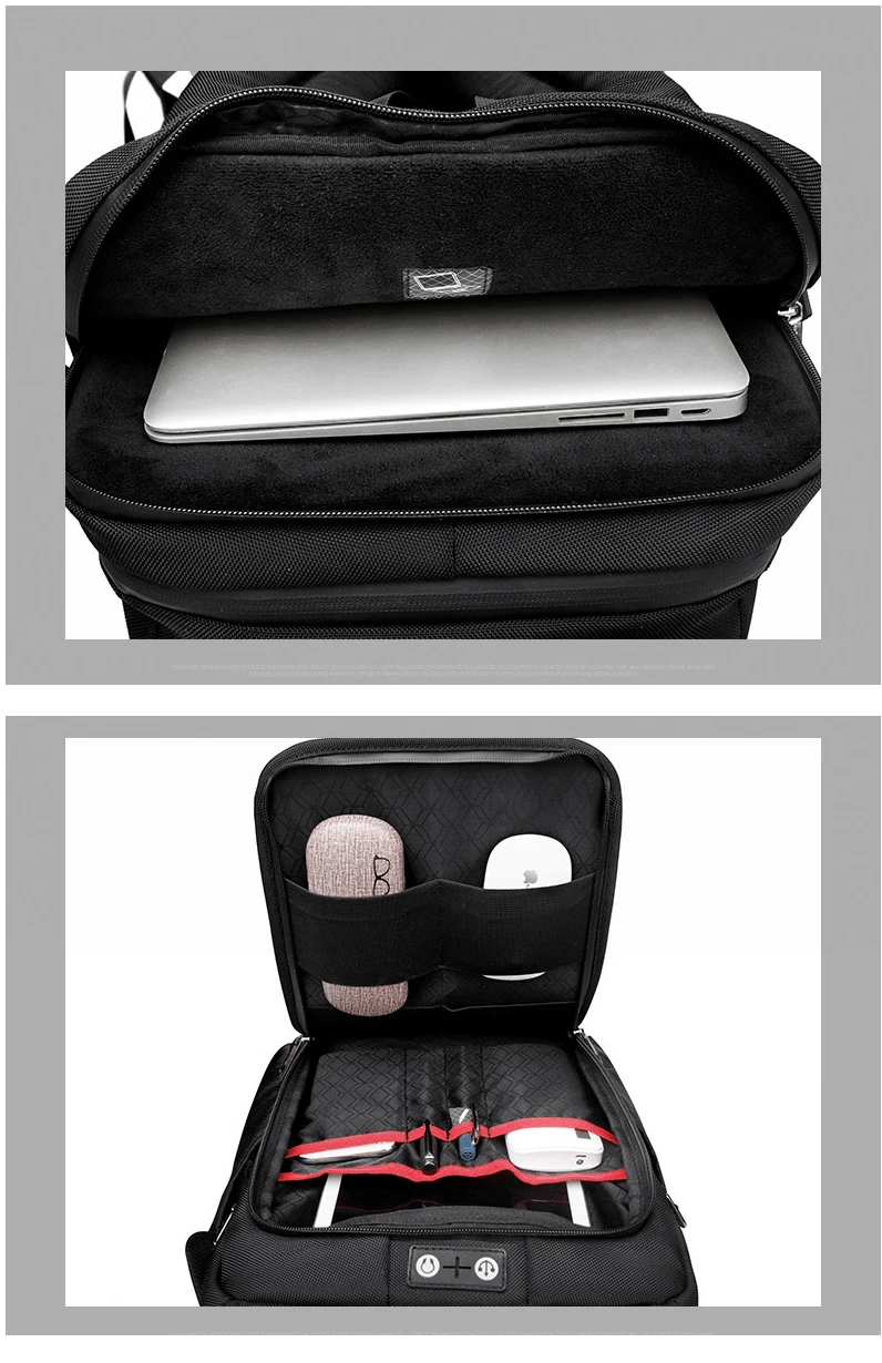 Рюкзак для ноутбука для мужчин водоотталкивающий функциональный рюкзак с usb зарядным портом дорожные рюкзаки ударопрочный рюкзак