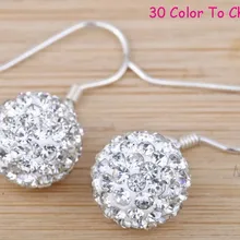 Можно смешать цвет! DHL бесплатно 10 мм Горячие шпильки серьги микро мозаичный диско-шар бусины Горячие Лучшие глиняные ювелирные изделия кристалл