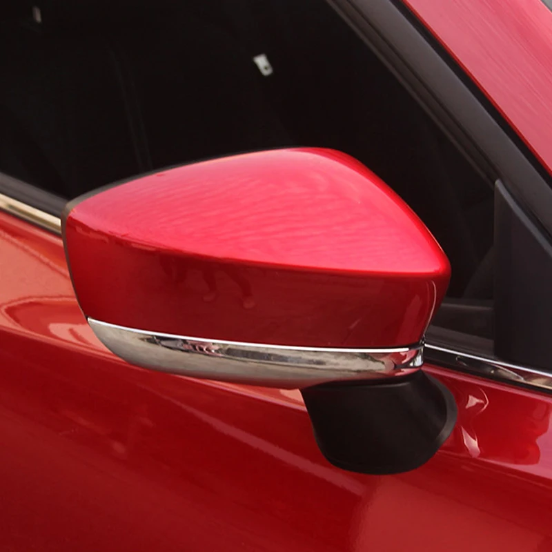 2pcs for Mazda 3 Axela 2014 2016 Rearview mirror decorateChromium