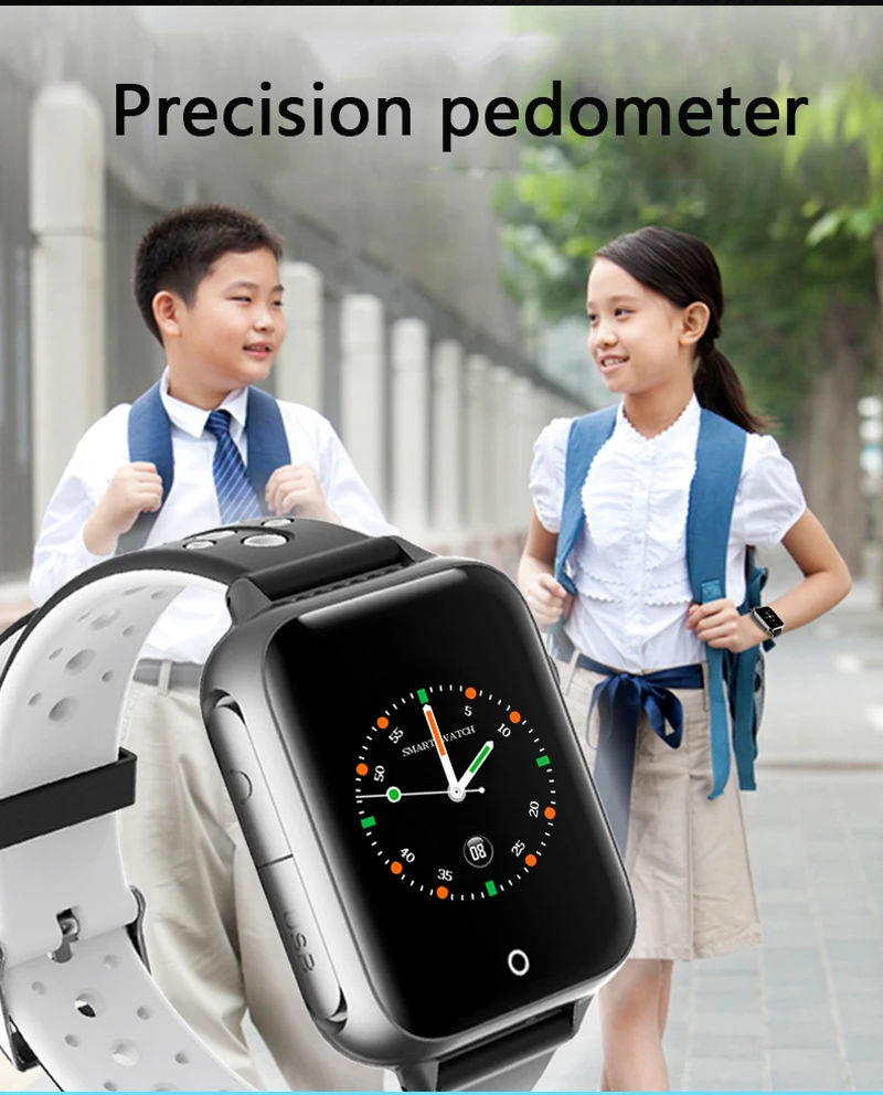 Smart Watch Kid Child Student SIM Card SOS Call Camera Tracker Alarm Clock Smartband TF Card FM Radio Smart Phone Android  Watch