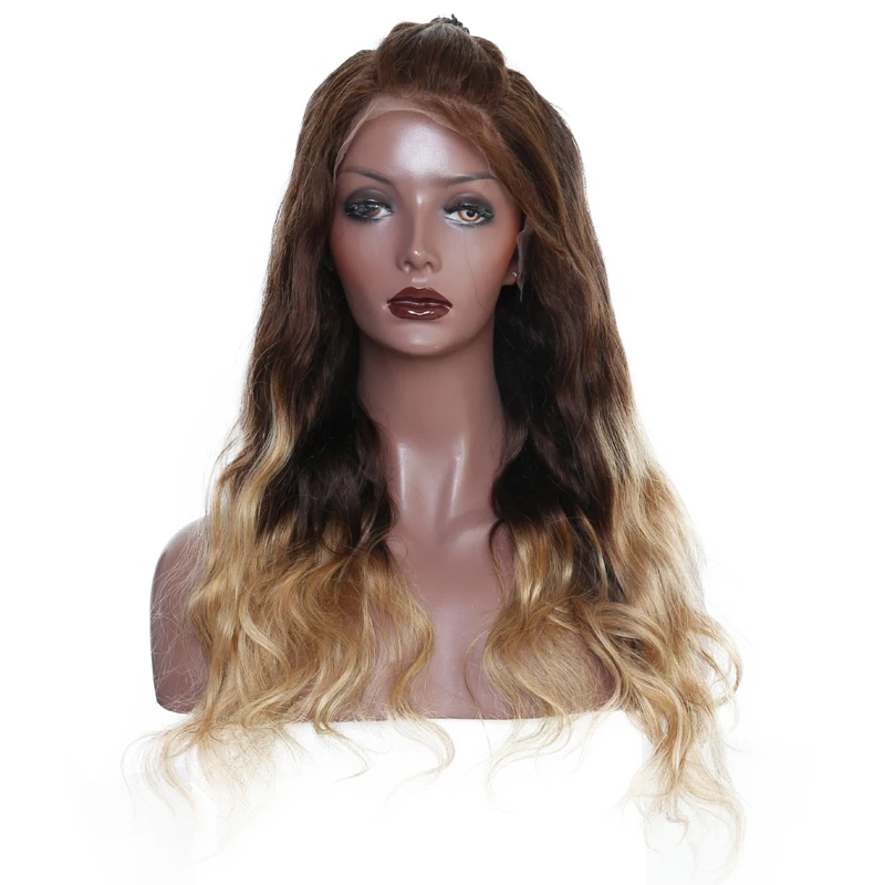 

Colorful 250% High Density Lace Front Wigs With Baby Hair 427 Color Body Wave Brazilian Virgin Hair Wig Venvee Hair Products