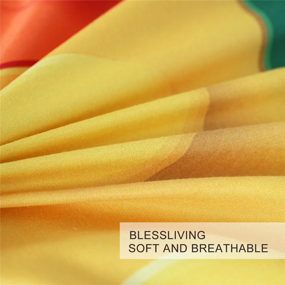 BlessLiving لعبة طباعة طقم سرير نقطة اللبنات المعزي غطاء فتى غطاء السرير الملونة الطوب لعبة سرير بالجملة