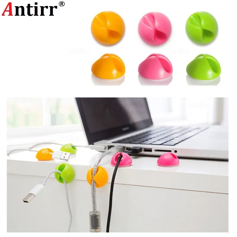 

Holder Cable Winder Wire Organizer Desktop Clips Management Headphone Cord Holder Charging Data Line protect For iPhone