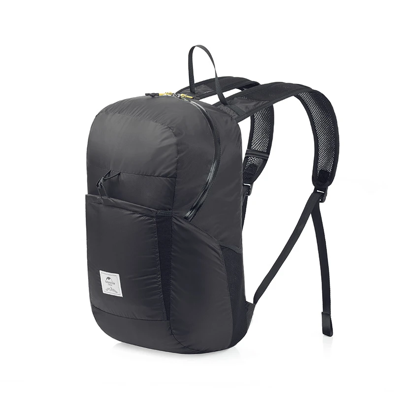 Naturehike 25L-Packable легкий рюкзак небольшой водонепроницаемый путешествия Туризм рюкзак - Цвет: Black