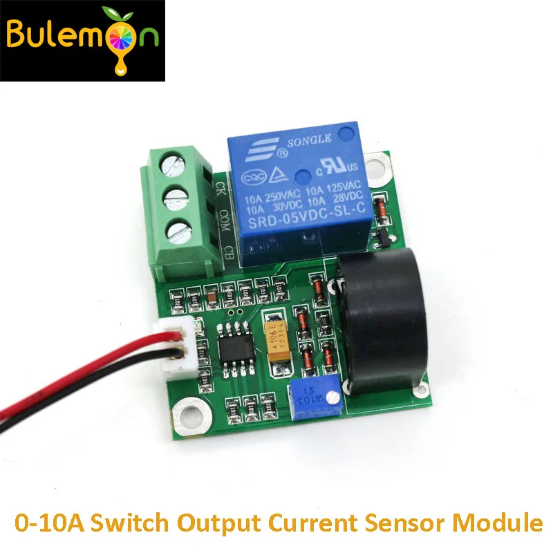 

AC Current Detection Module 0-10A Switch Output Current Sensor Module