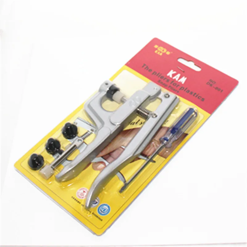 

T3 / T5 / T8 resin plastic snap fastener installation tools teamed up with button pressure clamp pliers hand pressure machine