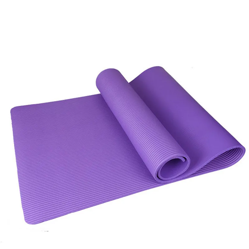 10 мм NBR коврик для йоги Спортивное противоскользящее одеяло гимнастика фитнес плоская поддерживающая подушка