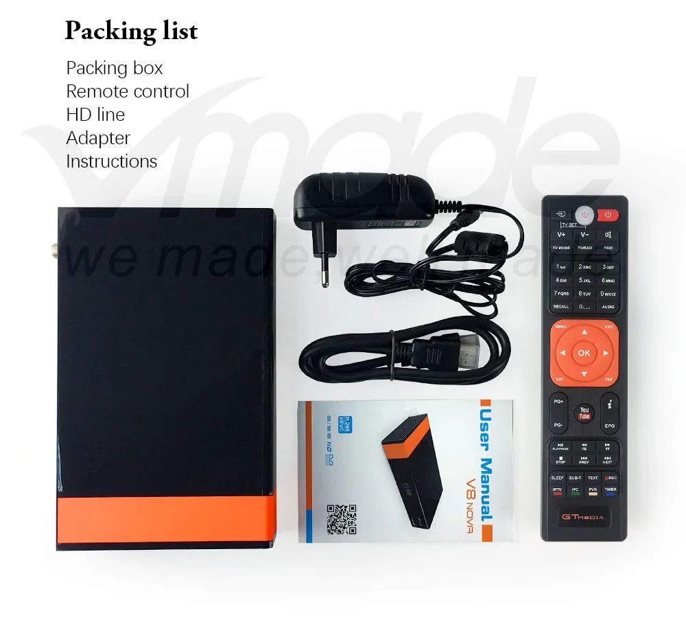 GTMedia V8 Nova H.265 DVB-S2 приемник с LAN встроенный wifi Powervu Biss cline cccam Newcamd IPTV Youtube Free Sat V8 Nova