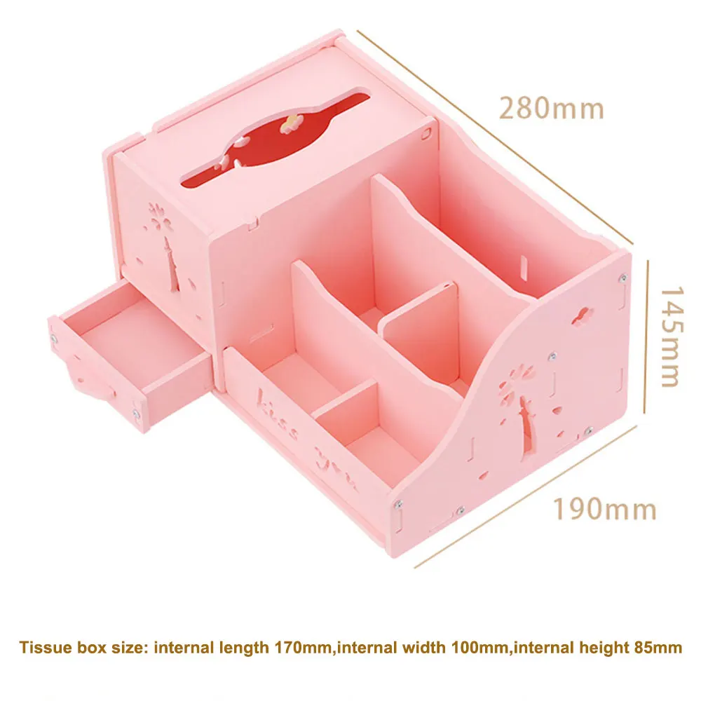 Креативная деревянная коробка для салфеток с ящиком держатель для салфеток Многофункциональный Домашний Настольный органайзер для телефона ящик для хранения пультов дистанционного управления