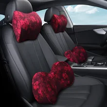 Автомобиль шеи Подушка под поясницу талии Поддержка подушки подголовника спинки опоры сидений пены памяти чехлы для сидений автомобиля аксессуары