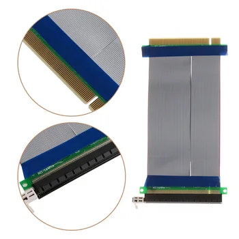 

PCI-E 16X PCI Express PCI-E 16X to 16X Riser Extender Card Adapter Flexible Cable hyq