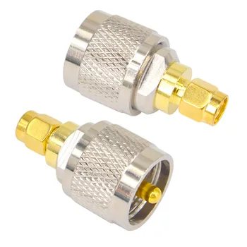 

(10 pieces/lot) SMA - UHF adapter SMA Plug male to UHF Plug male straight connector