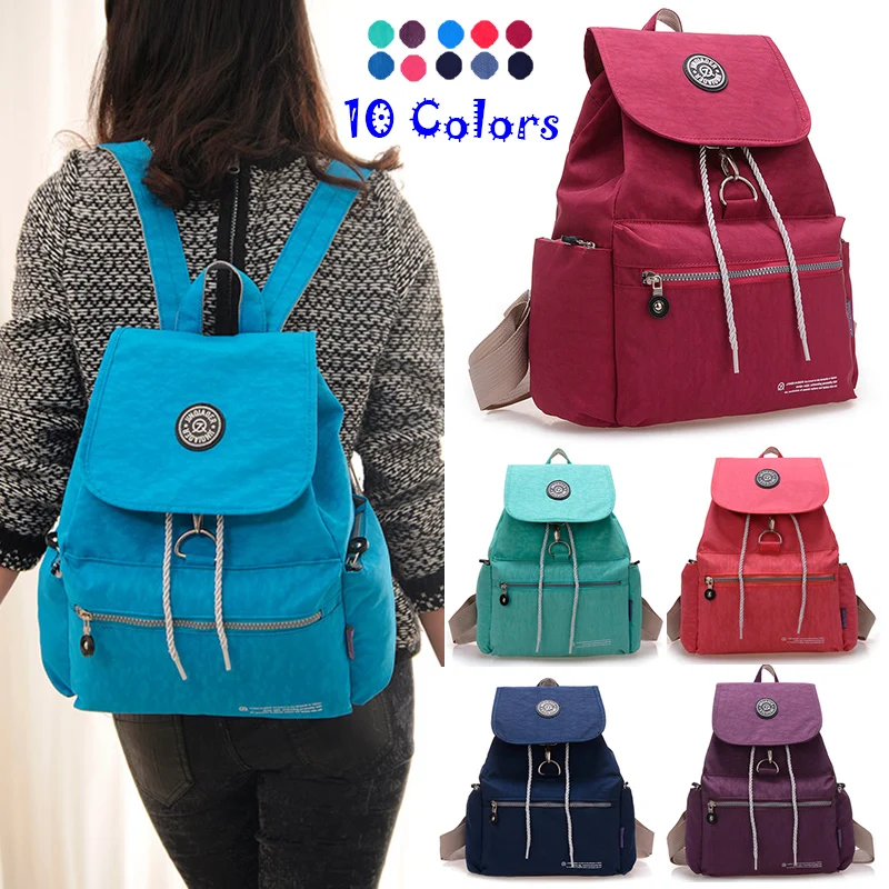 New Arrival 2017 New Women Sport Backpack Soft Waterproof Nylon Kip