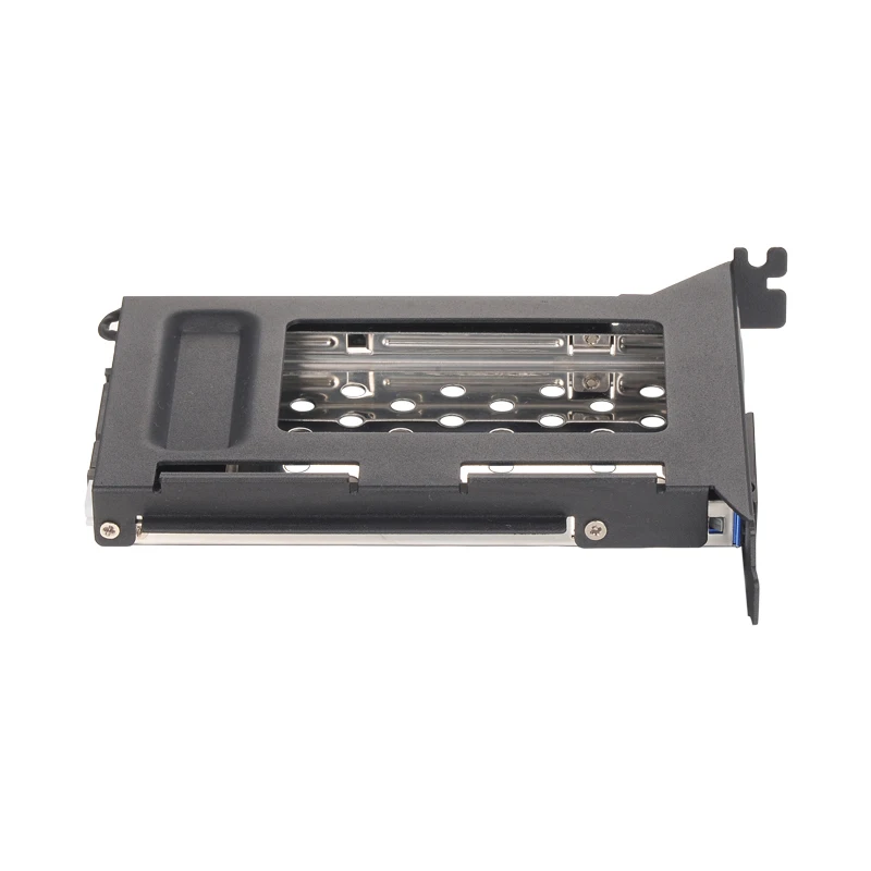  Blau alle aluminiumlegierung PCI Slot wechselrahmen unterstützung 25 zoll SATA HDD/SSD für PC erwei