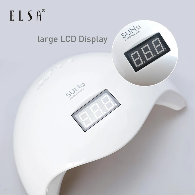 

2019 New 48W SUN 5 Lamp For Nail UV Lamp LED Nail Dryers Automatic Sensor LCD Time Display For Curing Gel Polish Nail Art Tool