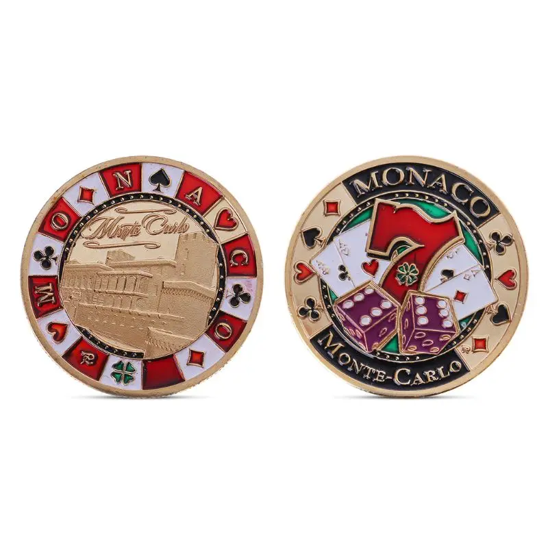 

Casino Monaco Good Luck Chips Commemorative Coin Gold Plated Souvenir Art Collection