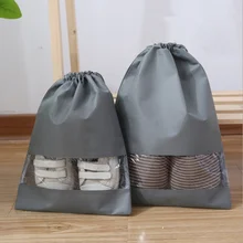 Non-woven Portable Shoes Bag Travel Storage Pouch Drawstring Dust Bags