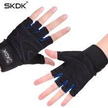 SKDK перчатки с полупальцами для тренажерного зала, Перчатки для фитнеса, мужские и женские перчатки для упражнений, гантели с горизонтальным баром, Нескользящие дышащие перчатки