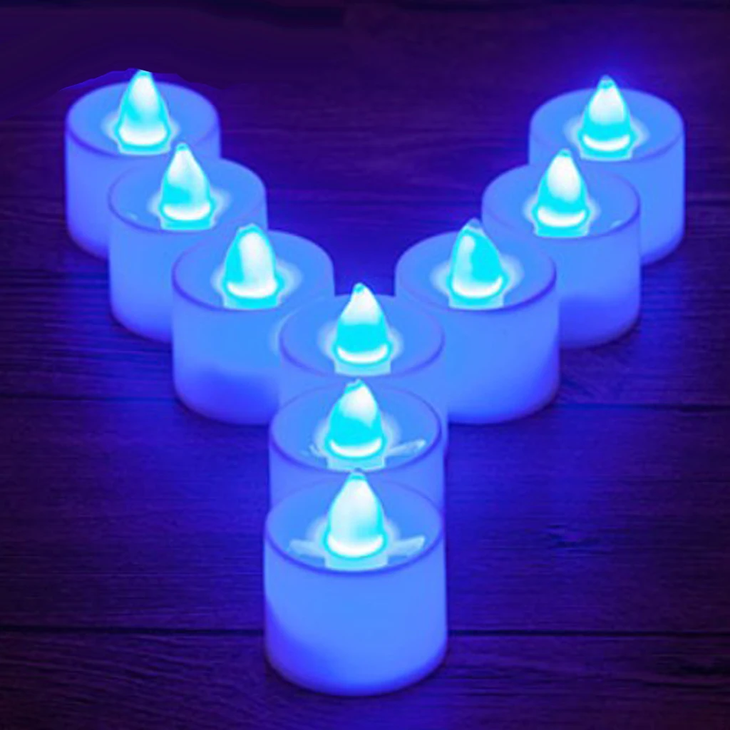 24Pcs Candles LED Tea Light Flameless Flickering Party With Remote Control