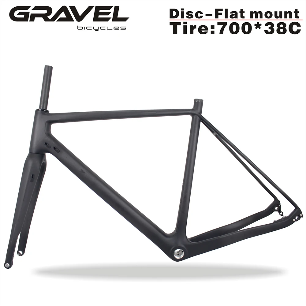 

2018 New Design Gravel Bikes Carbon Frame Latest Carbon Gravel bicycle frame and fork