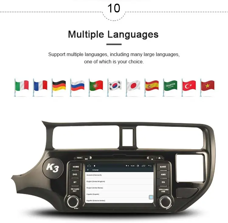 Flash Deal JDASTON Android 8.1 Car Multimedia DVD Player For KIA Rio K3 2012 2013 2014 2015 2 Din Car Radio GPS Navigation Stereo WIFI RDS 11