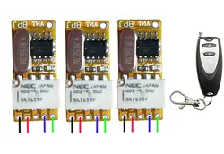 Micro Дистанционное управление коммутатора приемник Мини 3.5 В 3.7 В 4.5 В 5 В 6 В 9 В 12 В диапазон малый приемник + передатчик свет/лампа
