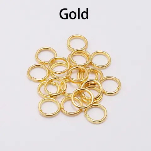 3/4/5/6/7/8/10/12/14/16/20mm Jump Rings Split Rings Necklace Earring Connectors For DIY Jewelry Making Accessories