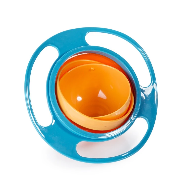 Blue Magic Baby Gyro Bowl Универсальная 360 Поворотная влагозащищенная миска Посуда для малышей Посуда для кормления - Цвет: Blue