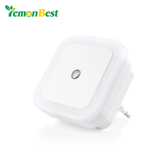 Mini Auto Night Lamp Led Light Built In Sensor Control White Mini Auto Night Lamp Led Light Built In Sensor Control White Bedside Wall Us Eu