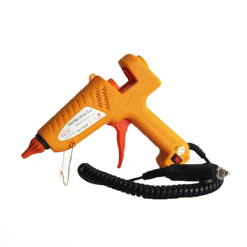 25W 40W Dual Power Hot Glue Gun Vehicle Appropriative with Copper Nozzle and Cigar Lighter Plug 11mm Sticks for Car Dent Repair