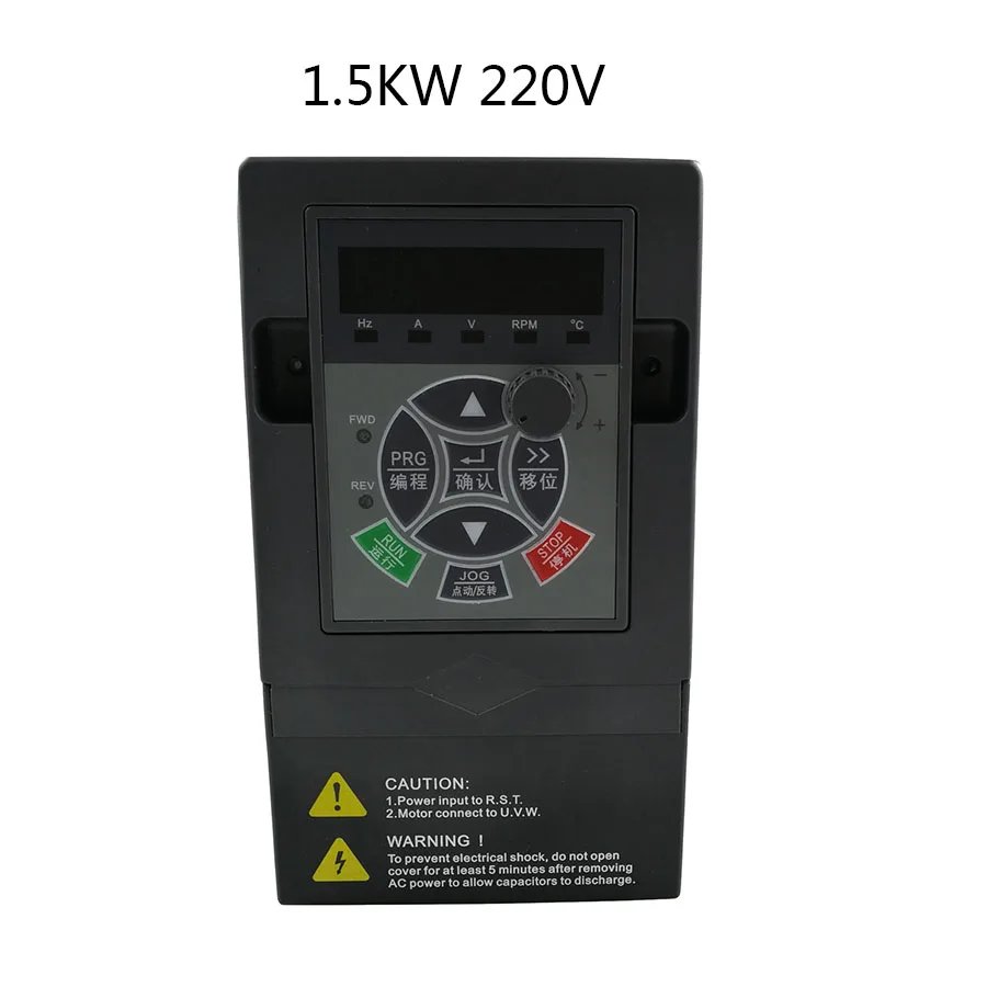 Универсальный преобразователь частоты с одним доступом 220 кВт 4 кВт в VFD 3 фазы выход преобразователь частоты Регулируемая скорость - Цвет: black 1.5KW